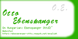 otto ebenspanger business card